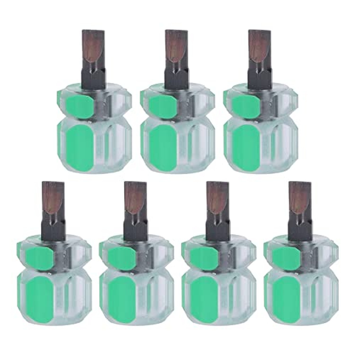 7-Piece Mini Flathead Screwdriver Set, Ultra Short Screwdrivers, Sewing Machi...