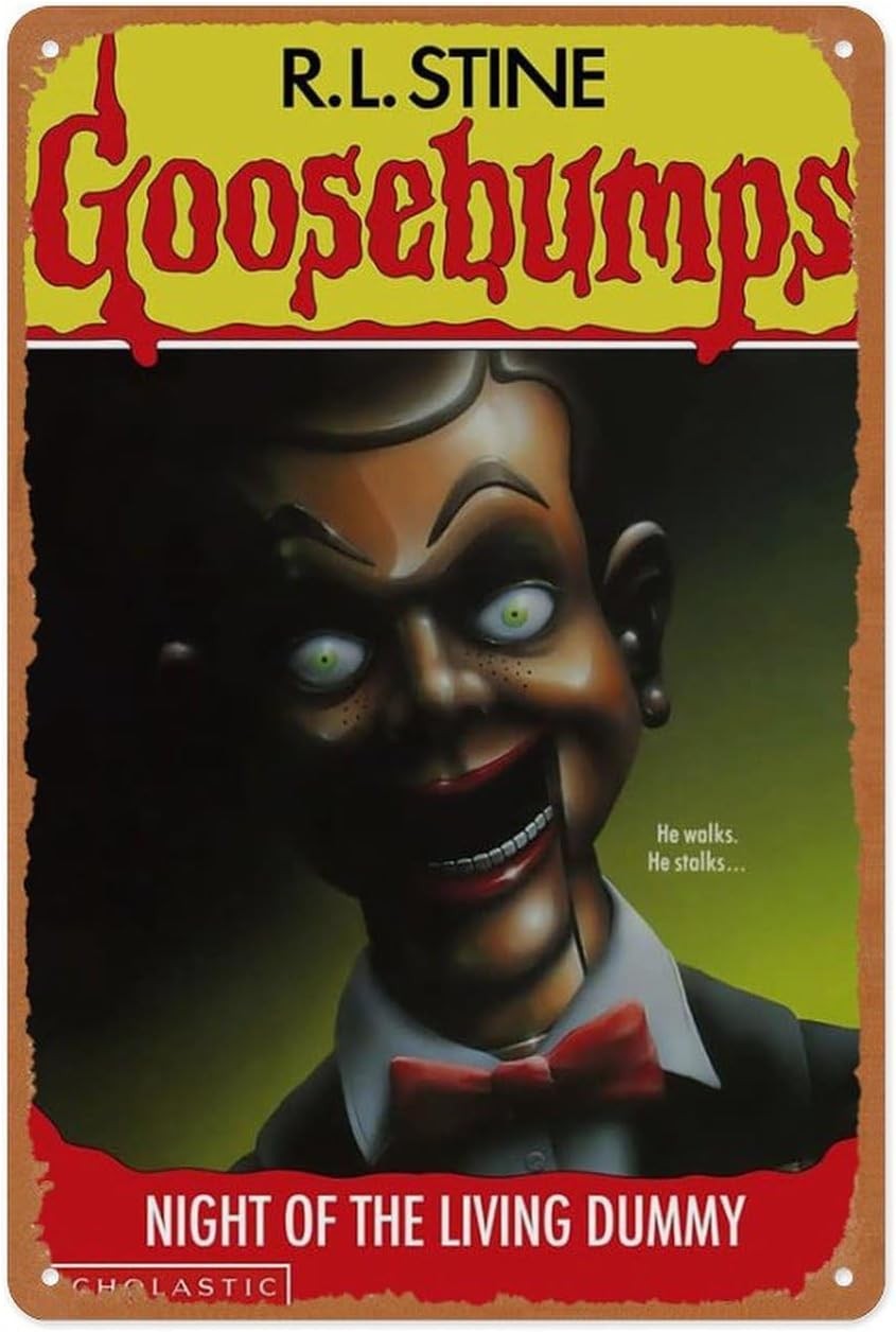 Goosebumps Night of The Living Dummy Tin Metal Signs Home Décor 8x12 