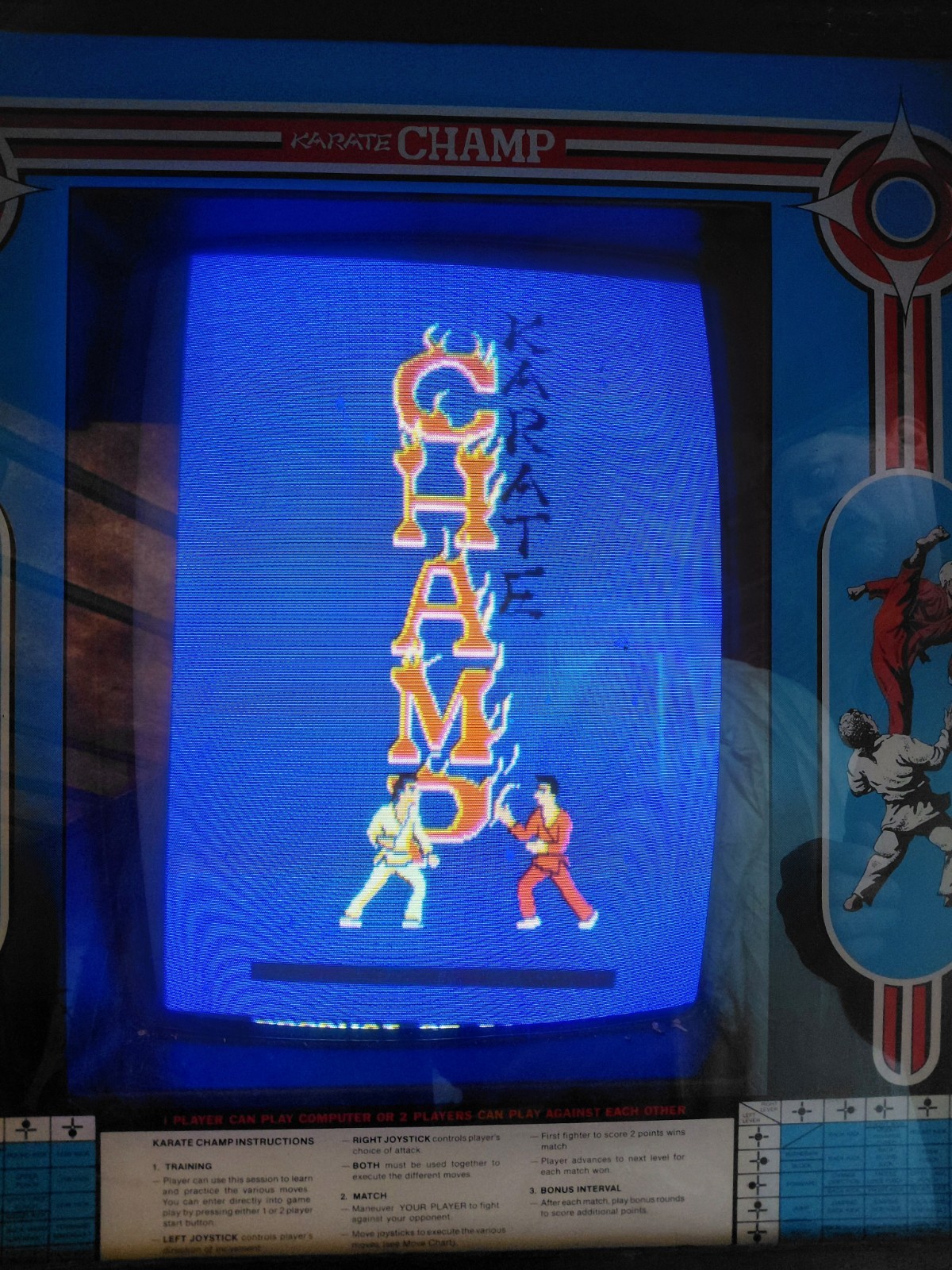 Data East Karate Champ PCB With Cage Working Data East Karate Champ PCB With Cage Working