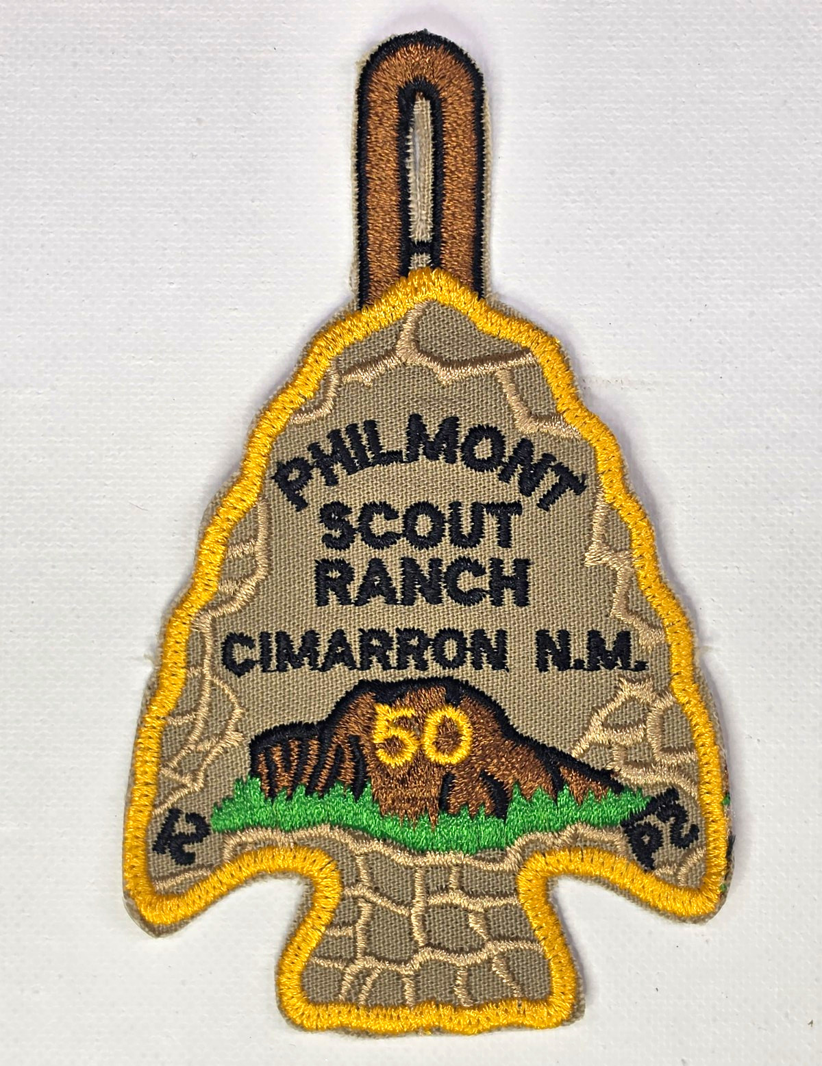 VINTAGE 1988 Philmont Scout Ranch 50th Anniversary Arrowhead Patch BSA Mint VINTAGE 1988 Philmont Scout Ranch 50th Anniversary Arrowhead Patch BSA Mint