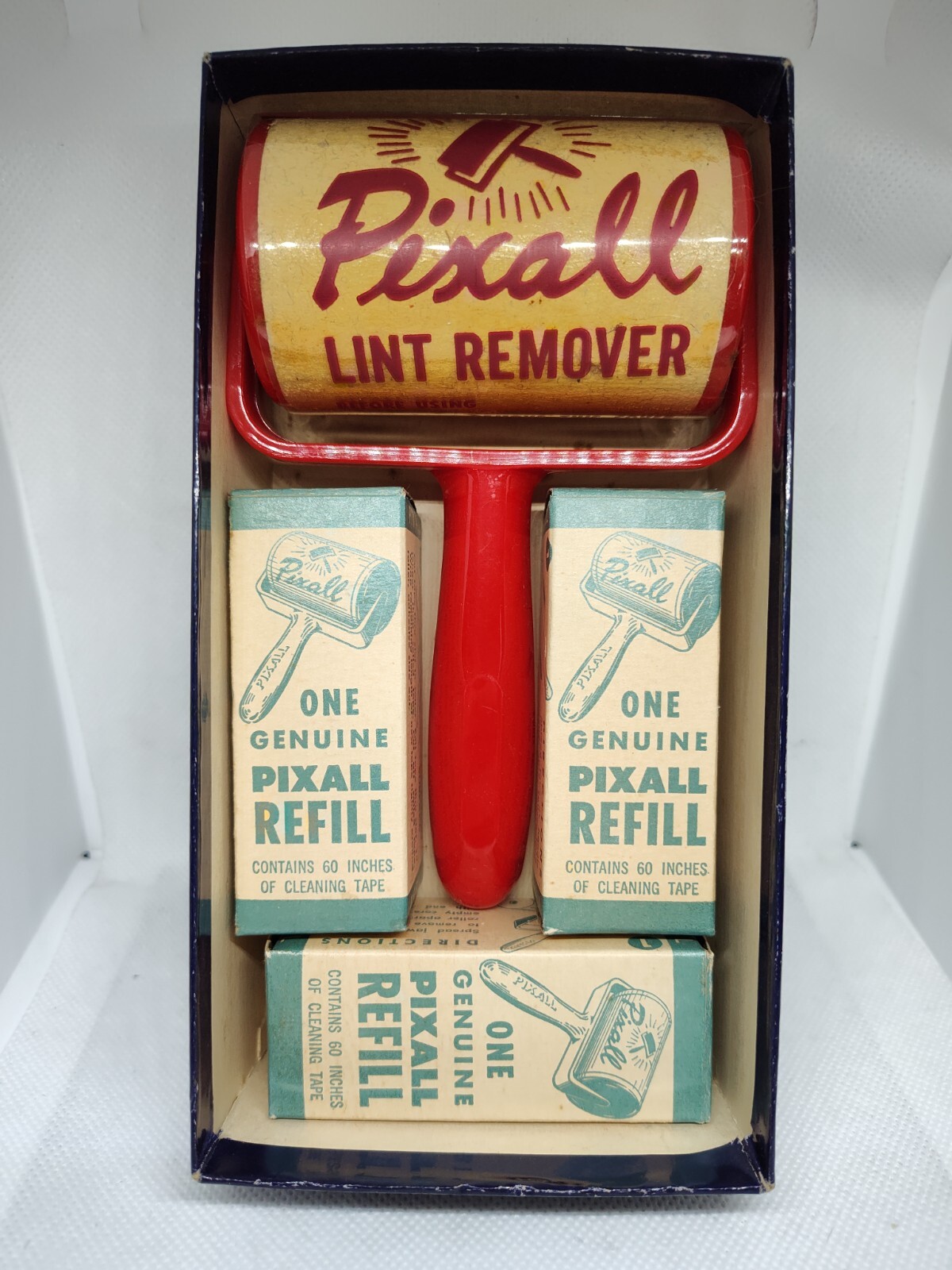 Vintage Pixall Lint Remover with 3 Unopened Refills