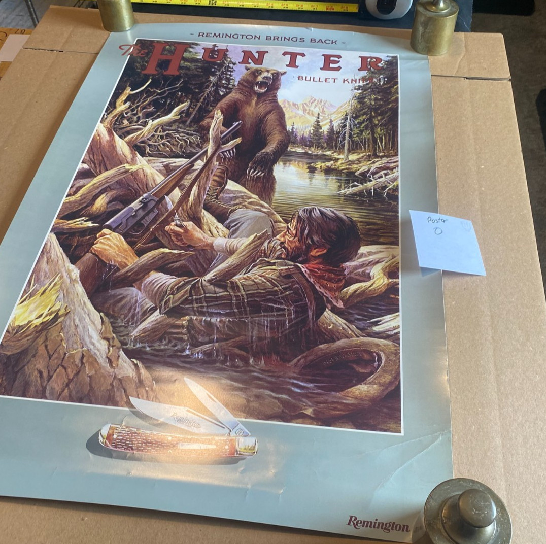 REMINGTON Hunter Bullet Knife POSTER LW Duke 30 x 20 \