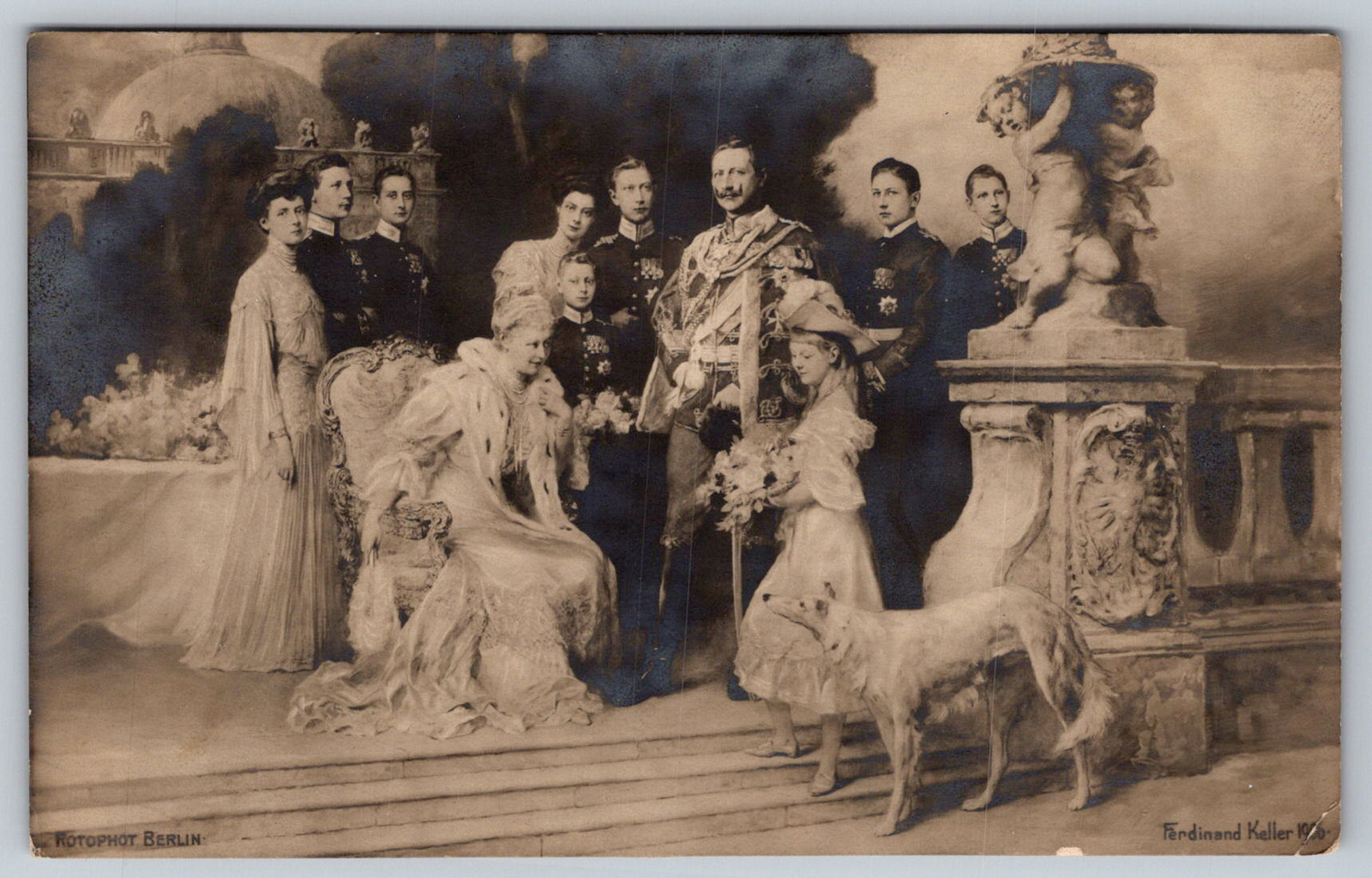 RPPC c1910s Kaiser Wilhelm II German Imperial Family Ferdinand Keller Postcard RPPC c1910s Kaiser Wilhelm II German Imperial Family Ferdinand Keller Postcard
