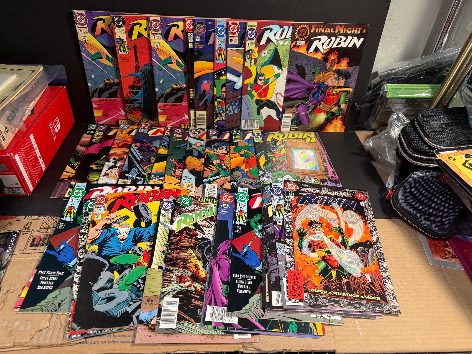 Robin 1993 Series Robin II Comic Lot x35 Mixed Issues #s in Desc. No Bag/Board