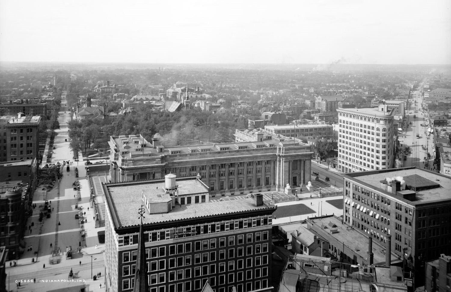 1900-1907 Aerial View of Indianapolis, IN  Vintage Photograph 11\