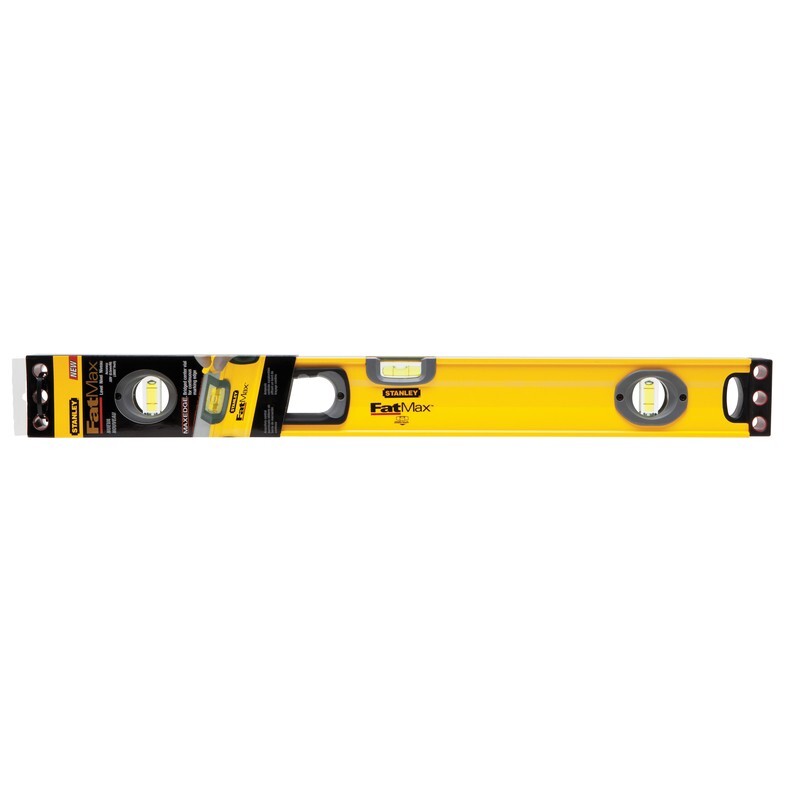 Stanley FatMax 24 in. Aluminum Box Beam Level 3 vial - 43-524 Stanley FatMax 24 in. Aluminum Box Beam Level 3 vial - 43-524