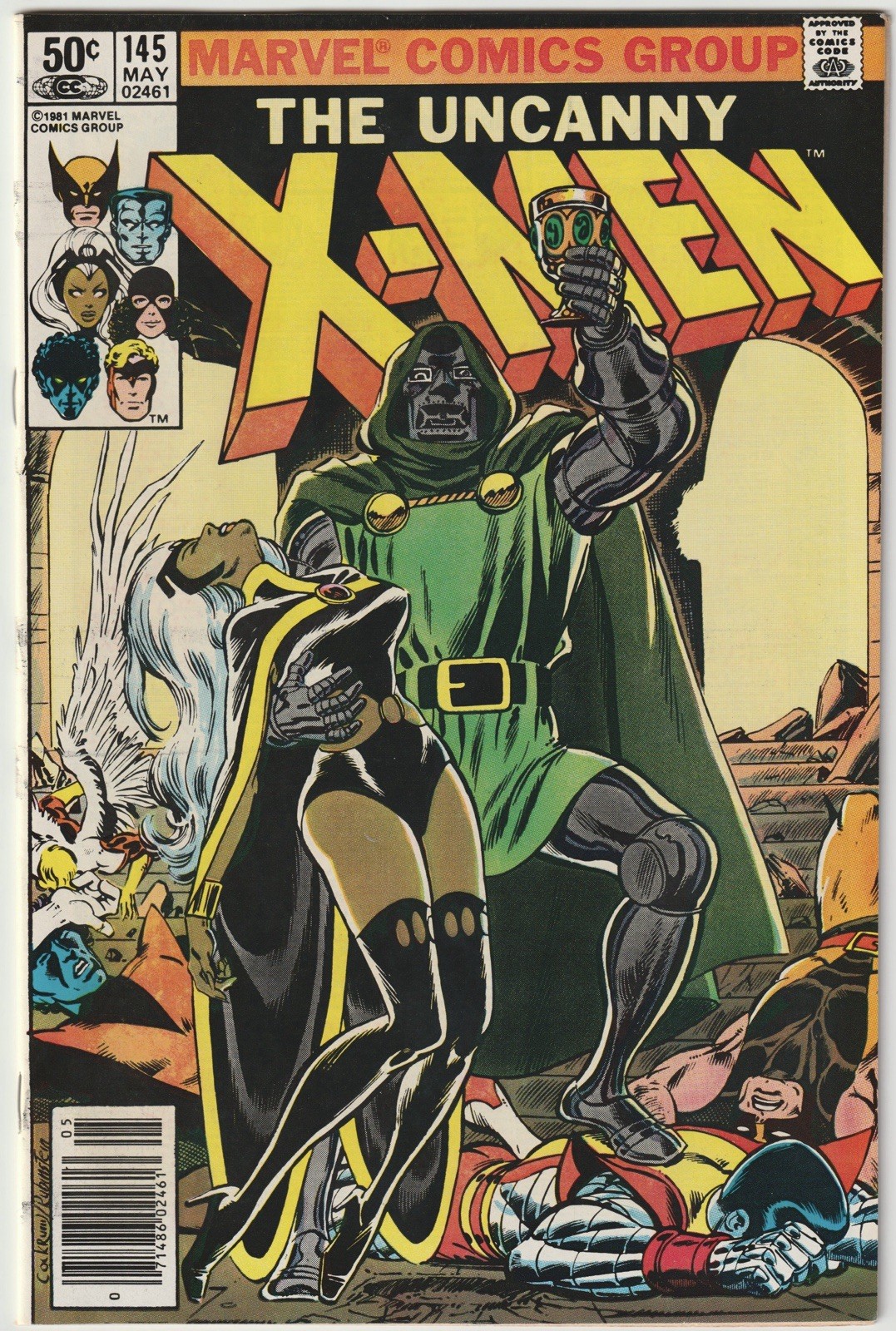 Uncanny X-Men #145 5.5 FN- Classic Doctor Doom Cover Marvel Comics 1981