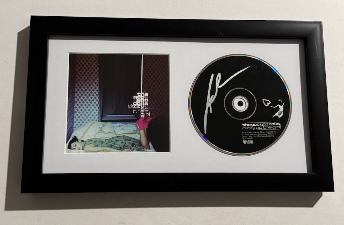 JOHN RZEZNIK SIGNED CD FRAMED THE GOO GOO DOLLS BAND LEAD SINGER JOHNNY COA