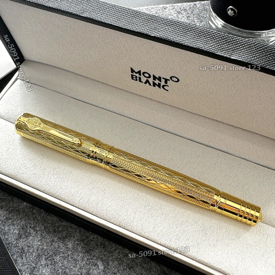 Rare Montblanc Gold Barley Rollerball Pen VIP Gift Set Executive Luxury, w/ Box