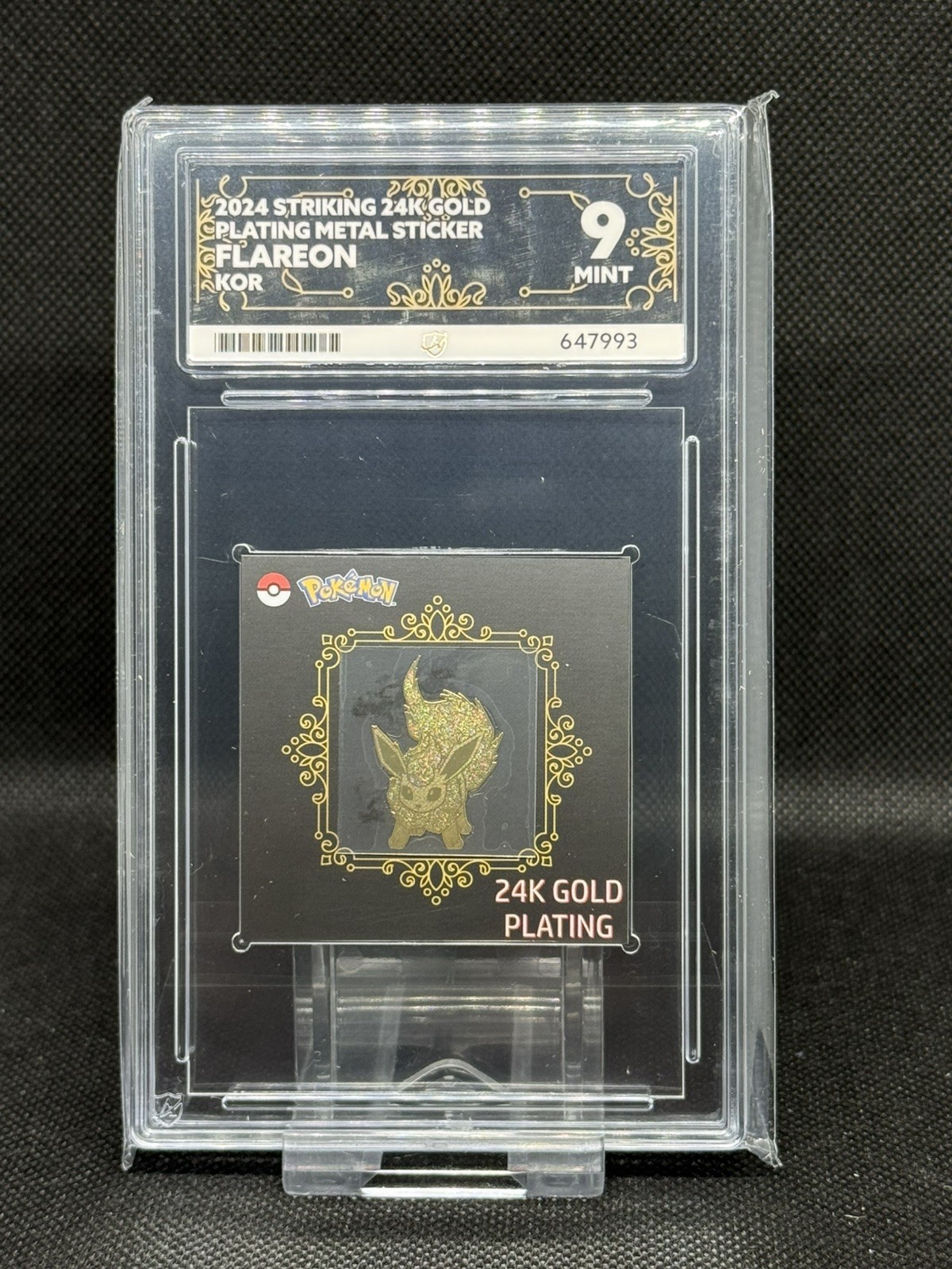 FLAREON 24k Gold Plated Metal Sticker - Korean Popping Candy - ACE 9 MINT