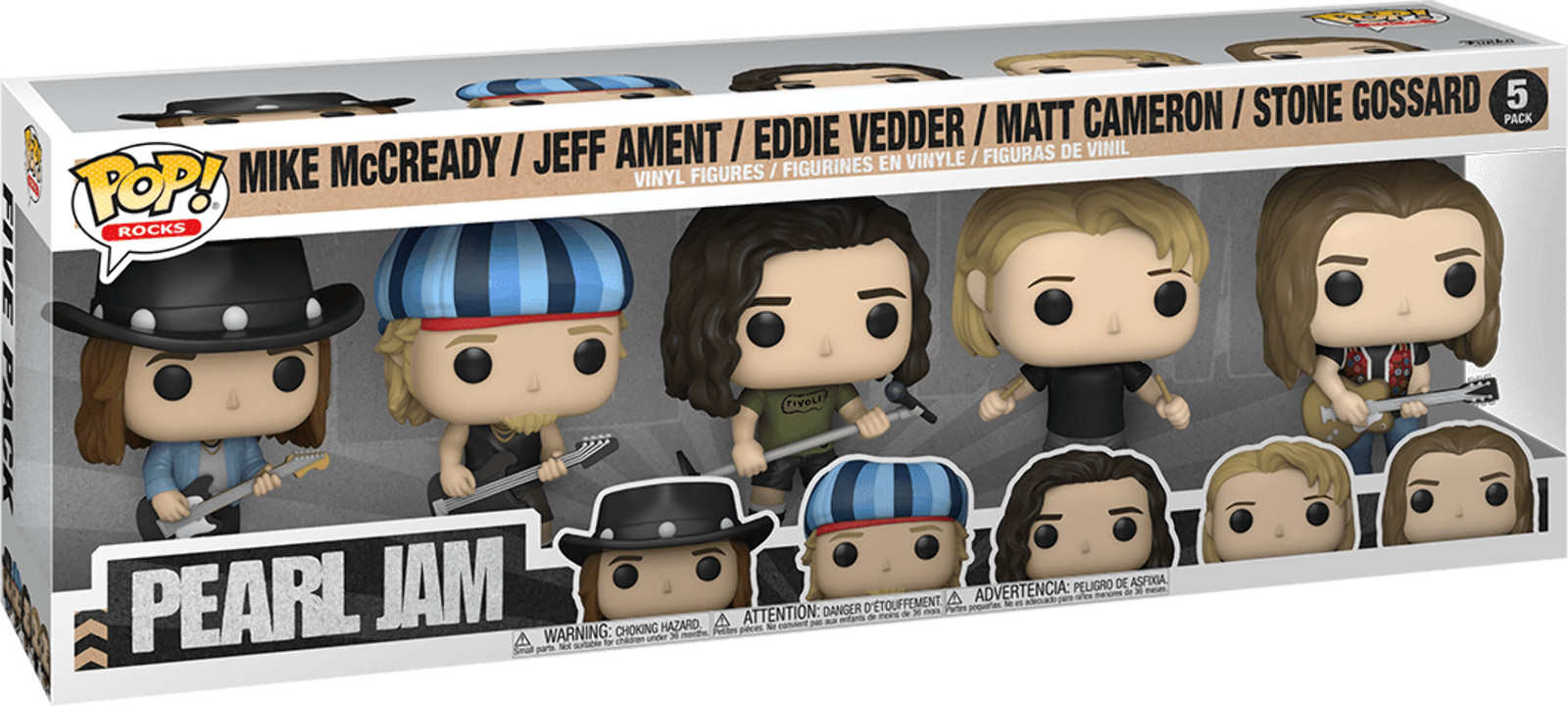 Funko POP Rocks: Pearl Jam - Mike McCready/Jeff Ament/ Eddie Veder/ Matt Camero