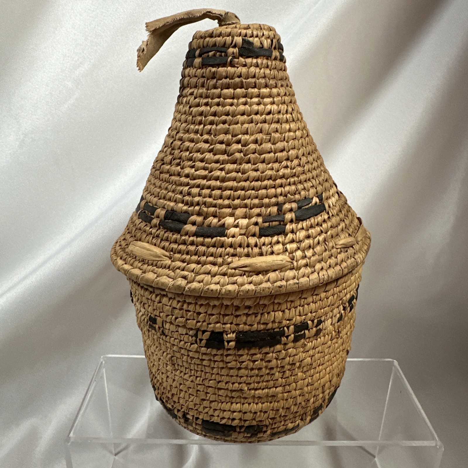 Old Basket Weaved Unique Cloth Connection, Tohono O'Odham  Indian PAPAGO