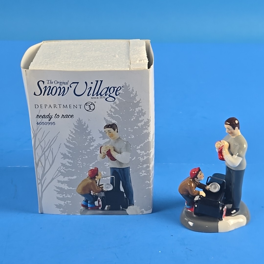 Department 56 Snow Village Accessory Ready To Race #4050995 T3