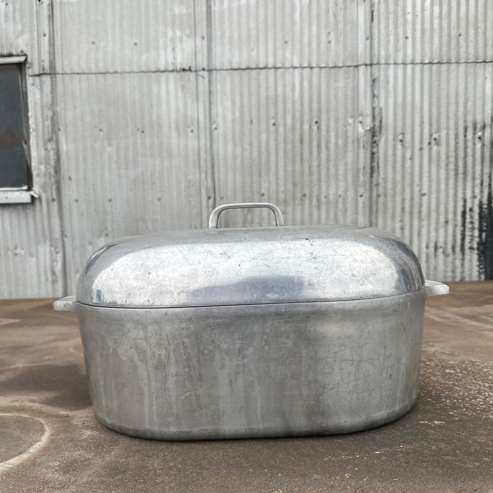 Vintage Wagner Ware Magnalite 4269-M 17 Qt Oval Roaster Dutch Oven w/ Lid