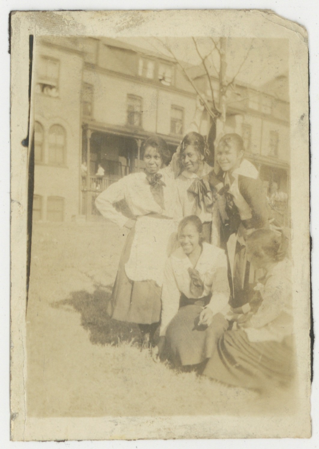 African American College Black Girls Flirting 1930 Posing Playful For Camera African American College Black Girls Flirting 1930 Posing Playful For Camera