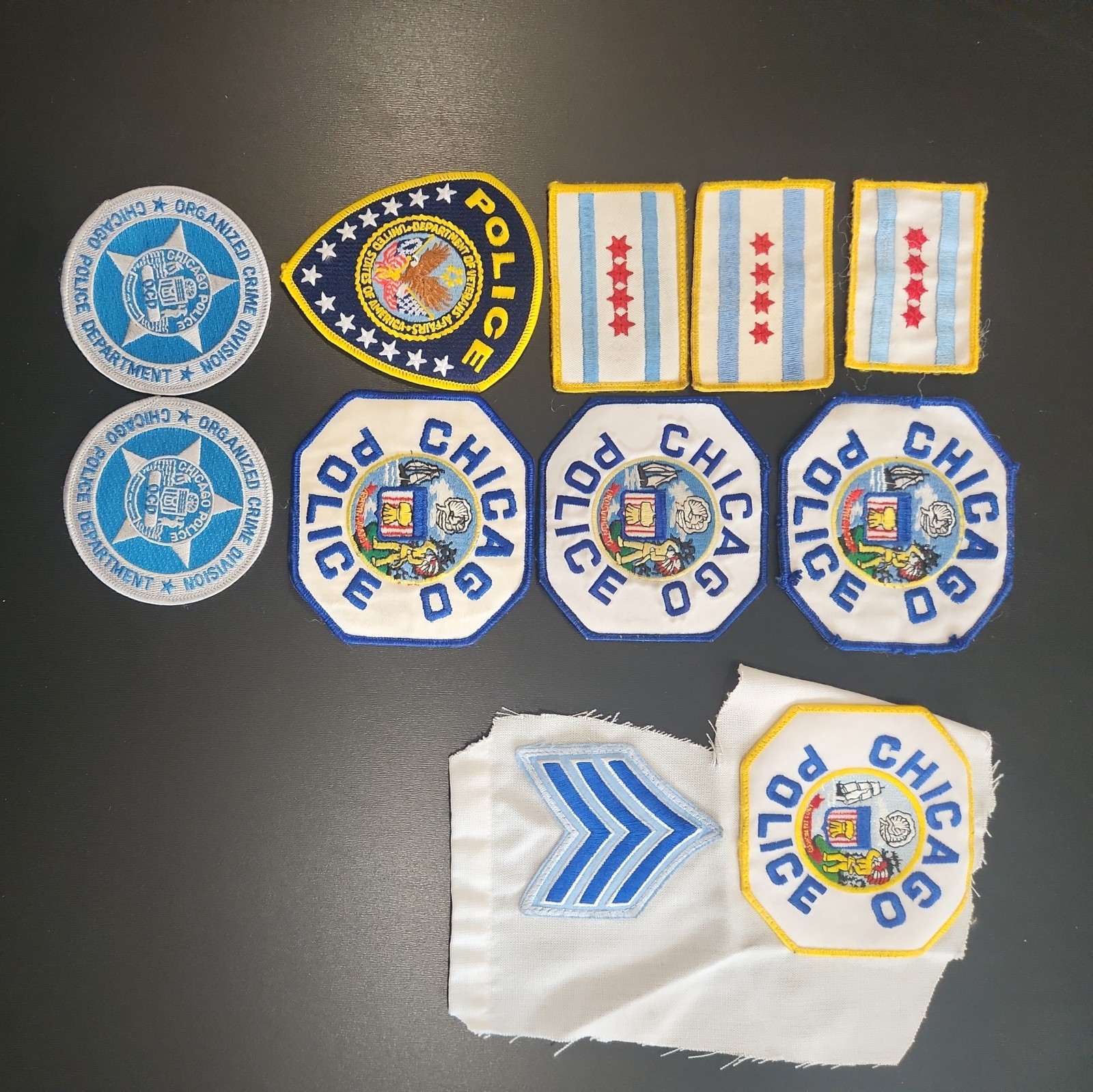 Vintage Obsolete Chicago Police Patches Lot Of 11 (A2) Vintage Obsolete Chicago Police Patches Lot Of 11 (A2)