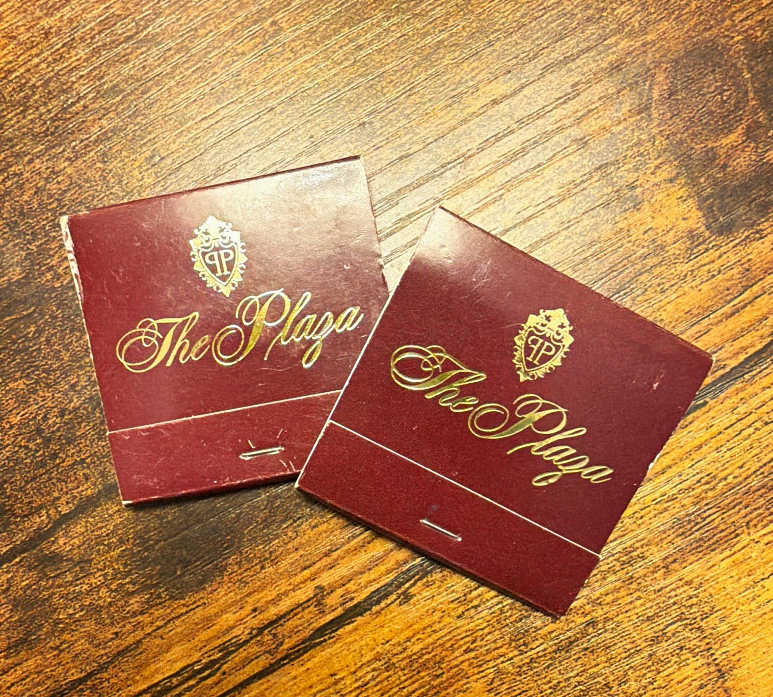The Plaza Hotel New York NY 10019 Matchbooks Lot of 2 Oak Room & Bar