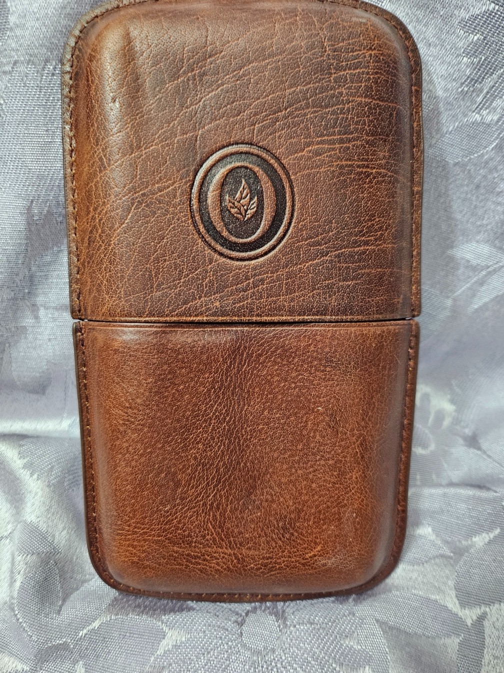 Oliva Cigars Leather Travel Case, Holds 3 Cigars