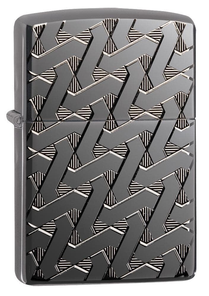 Zippo Deep Carved Geometric Weave Armor 49173