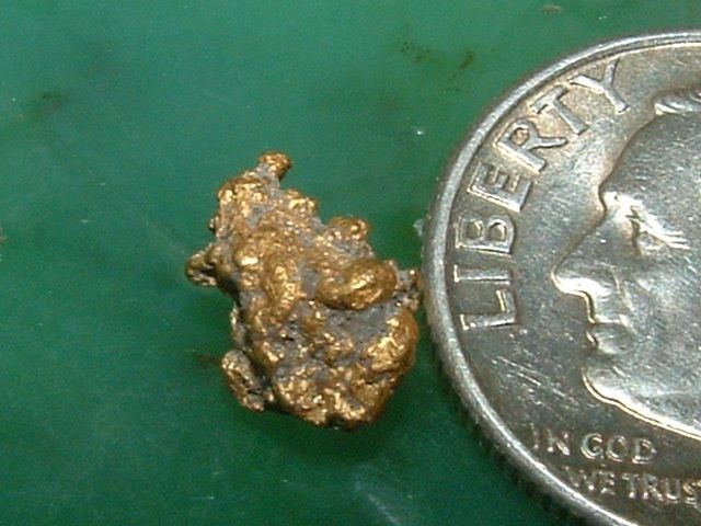 NATURAL GOLD NUGGET CALIFORNIA GOLD .62 GRAM