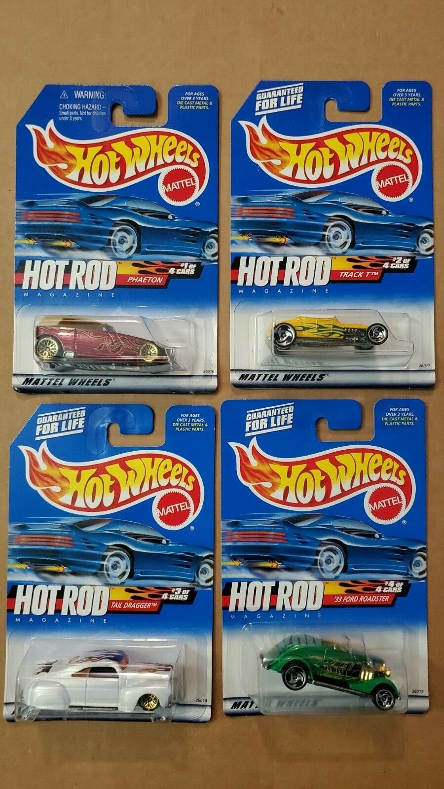 HOT WHEELS 4 CAR SERIES SETS 1995-2000 ***YOU SELECT SET***