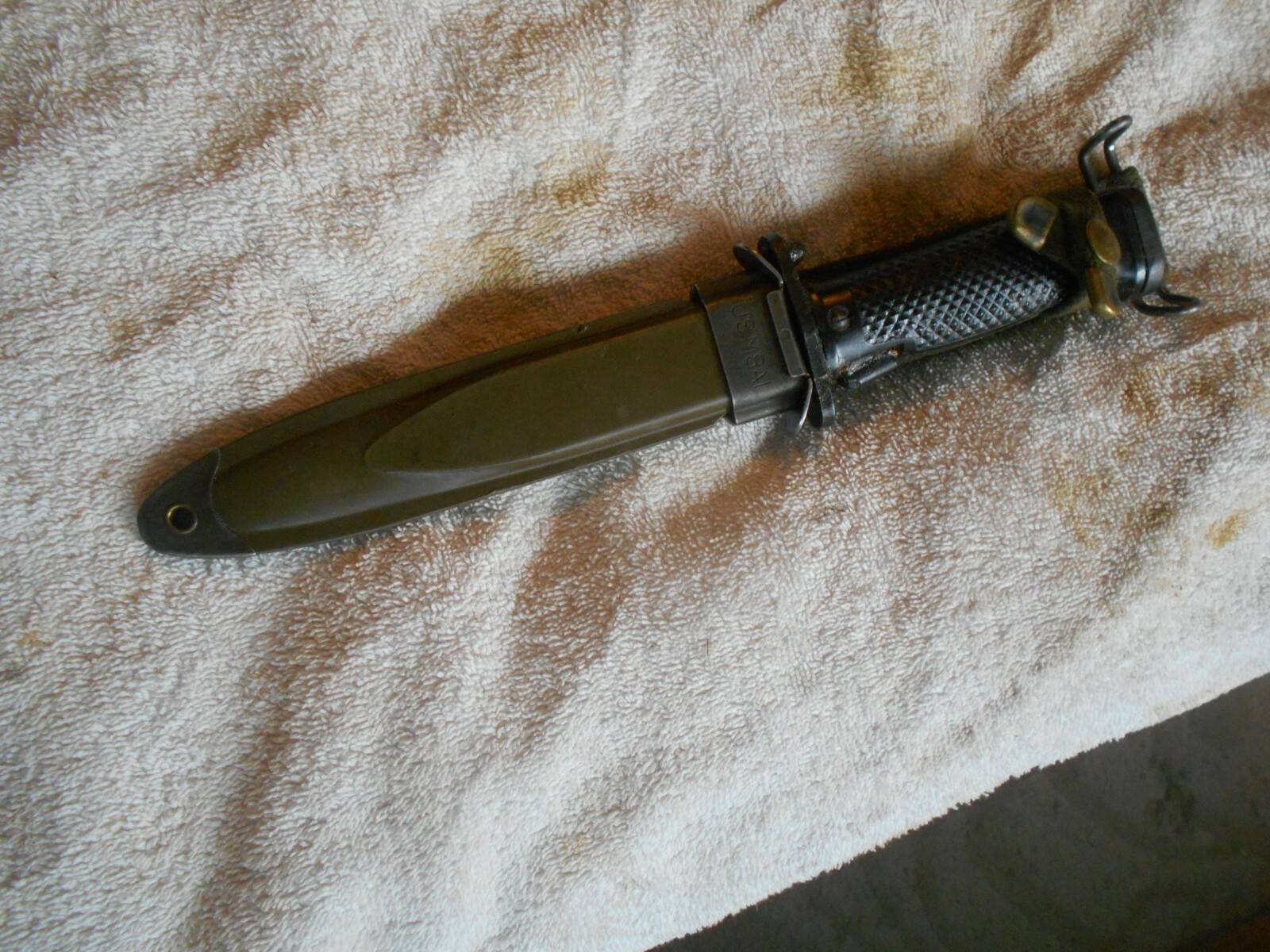 U.S.IMPERIAL M-5A1 M5A1 M5 BAYONET & M8A1 SCABBARD M1 GARAND Korean war era