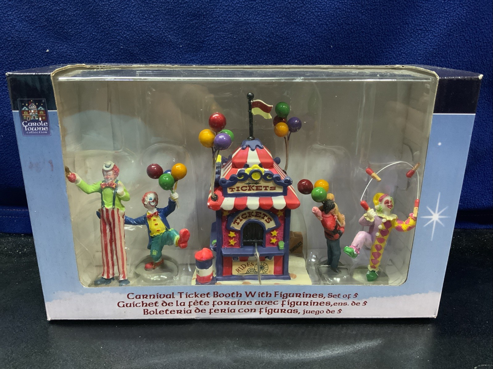 Lemax 2006 Carnival Ticket Booth With Figurines Village Collection #63563 Lemax 2006 Carnival Ticket Booth With Figurines Village Collection #63563