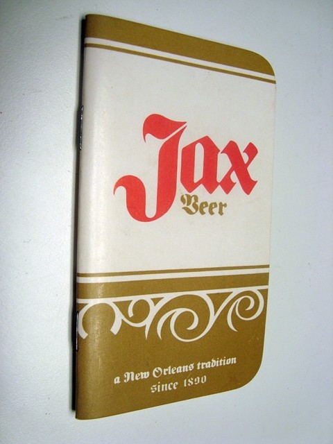 1973 JAX Beer Notebook, Unused, New Orleans