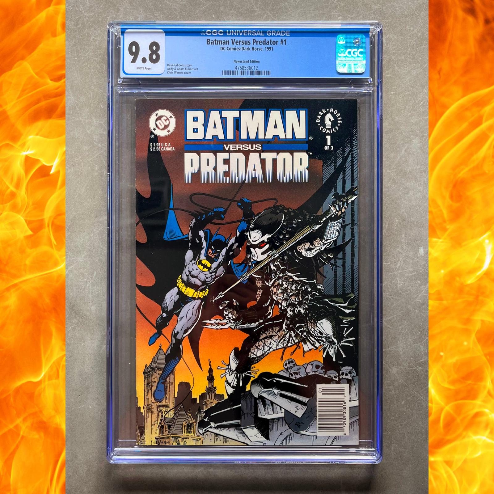 🔥 Batman versus Predator #1 CGC 9.8 (Rare Newsstand) NM/M DC/Dark Horse 1991 🔥