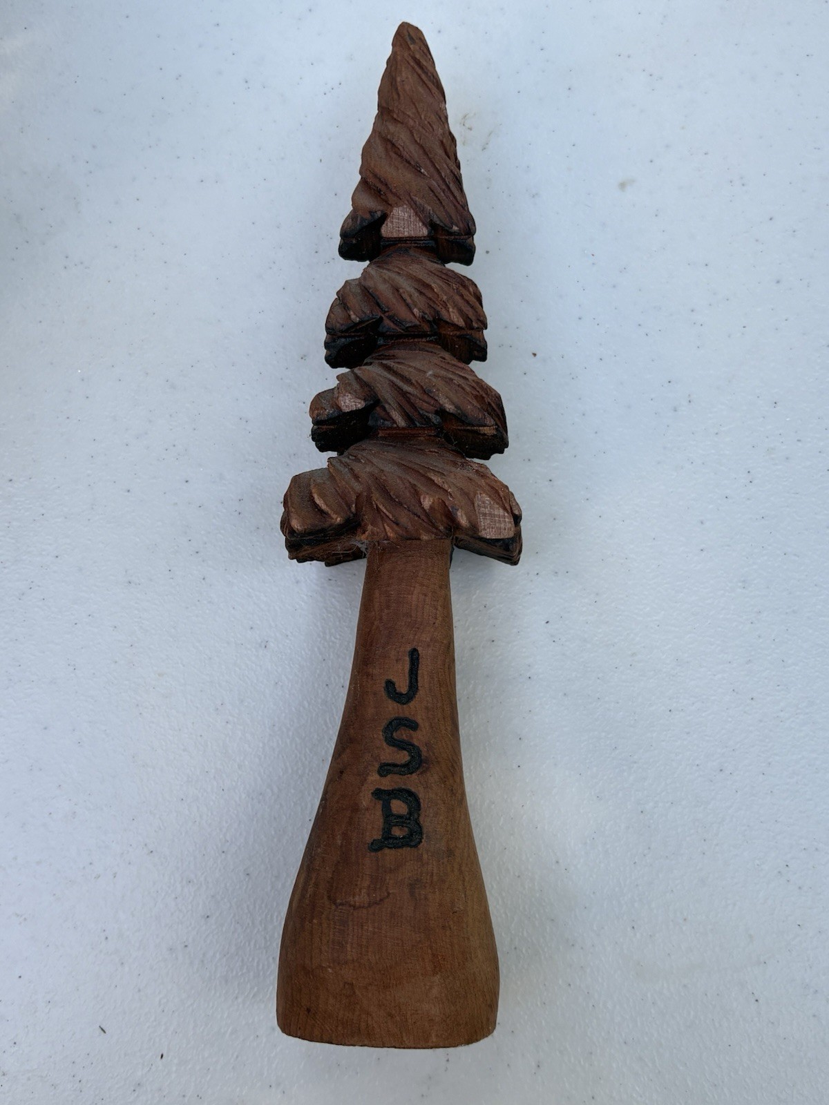 RARE🇺🇸VINTAGE”JSB”JACKSON STREET BREWERY HAND CARVED REDWOOD TREE TAP HANDLE RARE🇺🇸VINTAGE”JSB”JACKSON STREET BREWERY HAND CARVED REDWOOD TREE TAP HANDLE