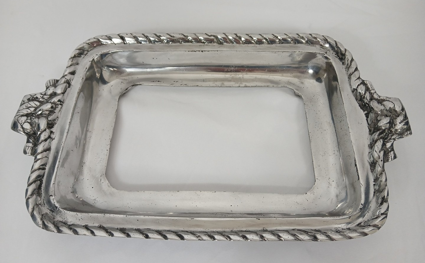 Casserole Serving Dish Holder Cast Aluminum Lg Rectangle Serveware Kitchenware
