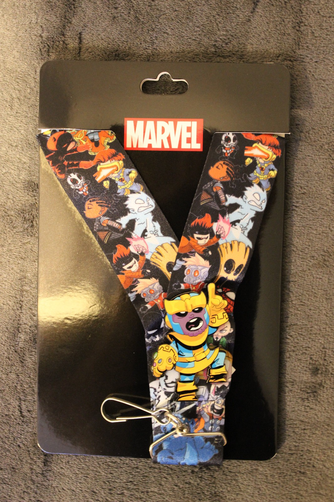 Skottie Young SDCC 2019 Exclusive - Marvel Thanos Pin with Lanyard