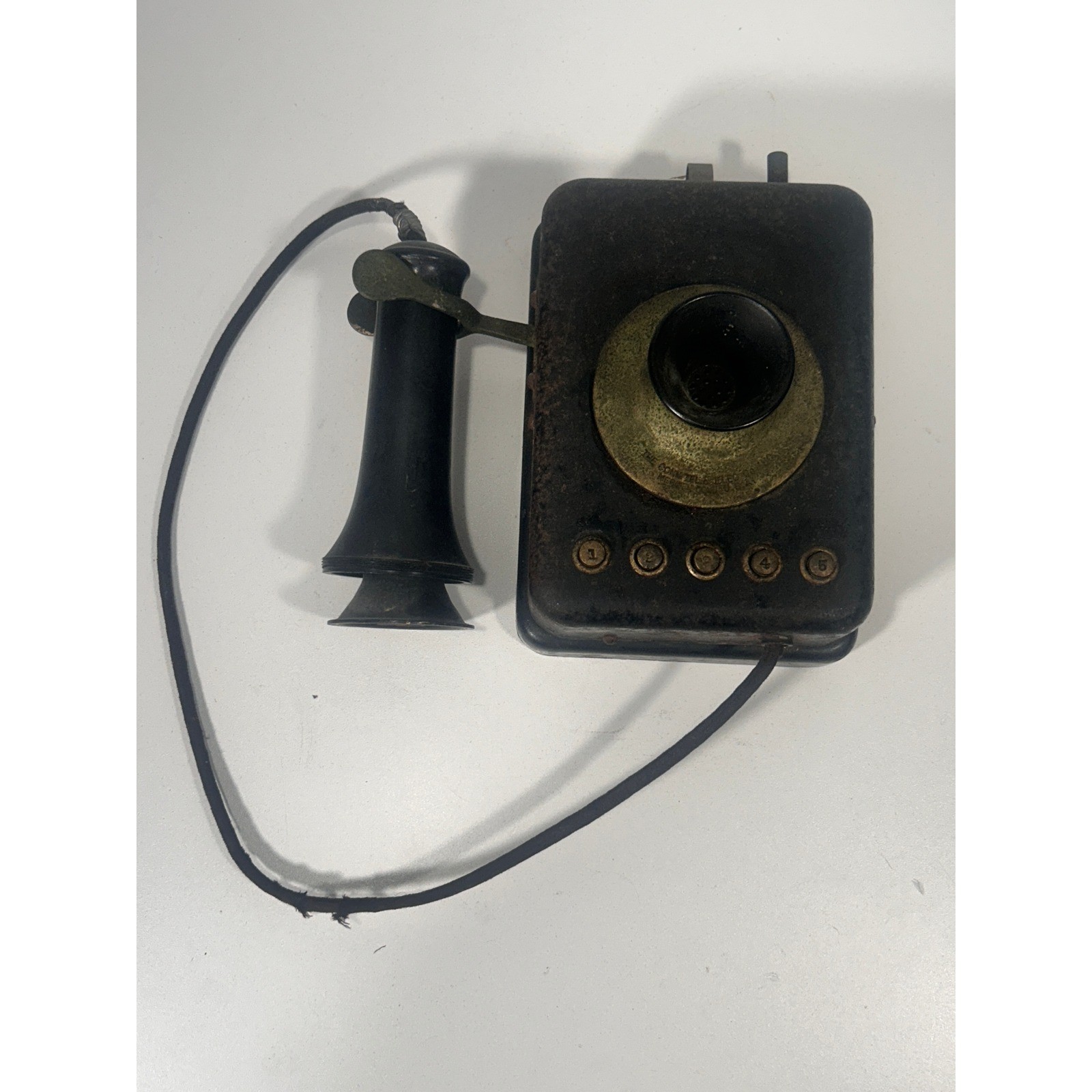 Antique Connecticut Telephone & Electric Co 5-Button Intercom Station Meriden CT