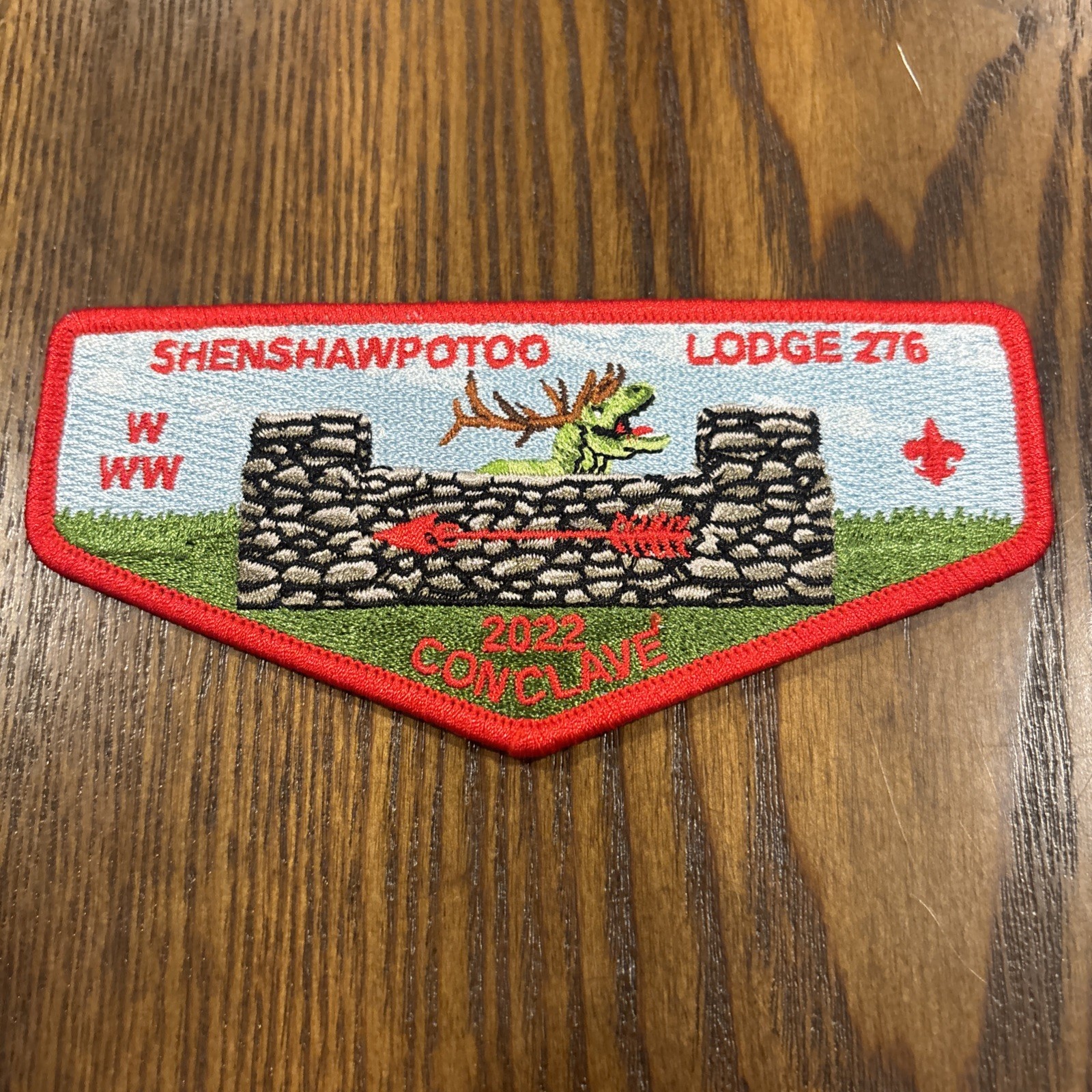 Shenshawpotoo Lodge 276 S134 2022 E9 Conclave Trader OA Flap Red