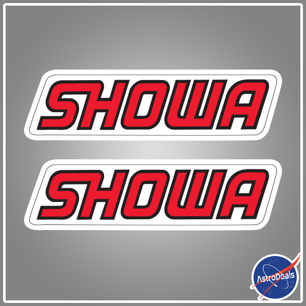 SHOWA Logo stickers 2 vinyl decal stickers Car Motor Graphics Forks Helmet