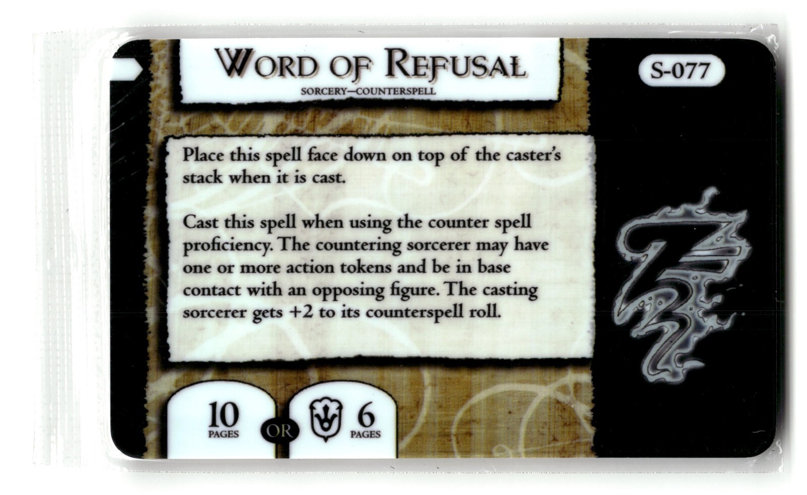 2004 Wizkids Mage Knight Trading Card game Word of Refusal #R-077