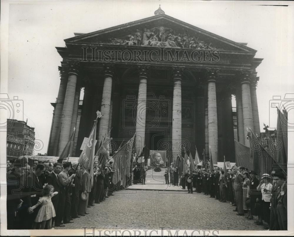 1939 Press Photo 25th Anniversary Of Death Of Jean Jaures Commemorated