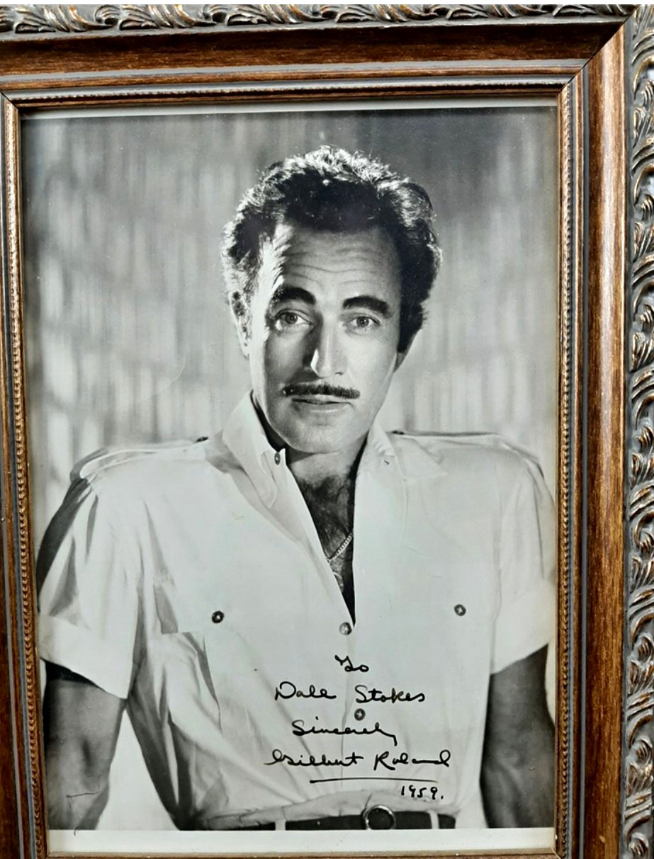 Cisco Kid Gilbert Roland, Autographed Photo 1959