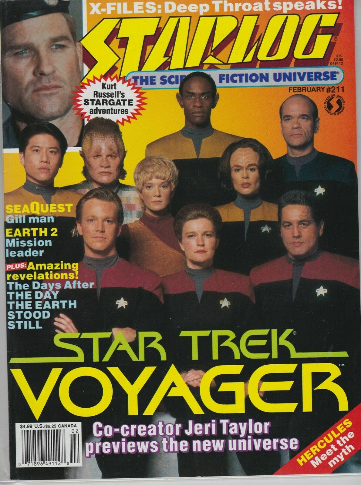 Starlog February 1995 #211 Star Trek Voyager