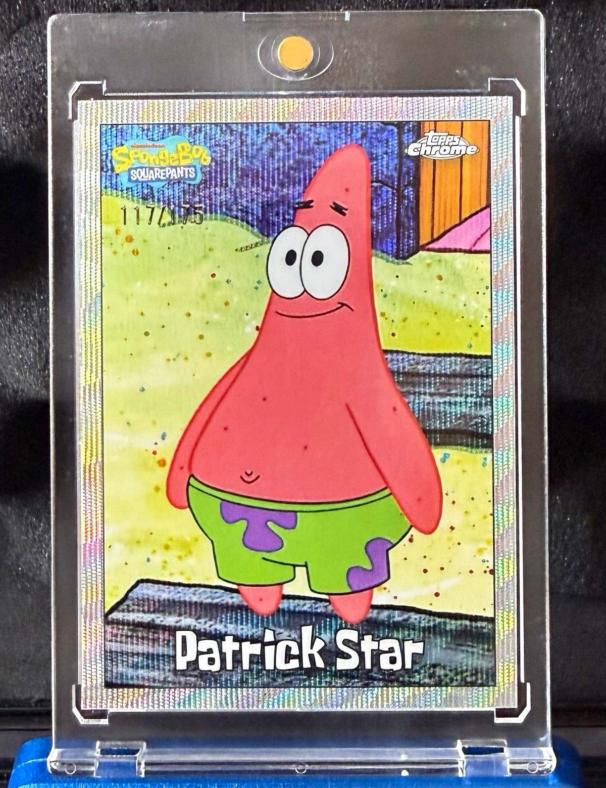 2025 Topps Chrome SpongeBob SquarePants Patrick Star #24 Wave Refractor /175