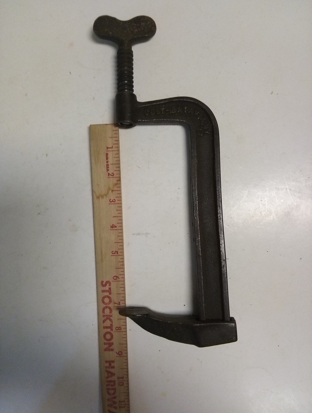 Vintage ,Colt- Batavia,NY.,Clamp,No. 2, 7 In Opening,77 Stamped,Also 60 Stamp