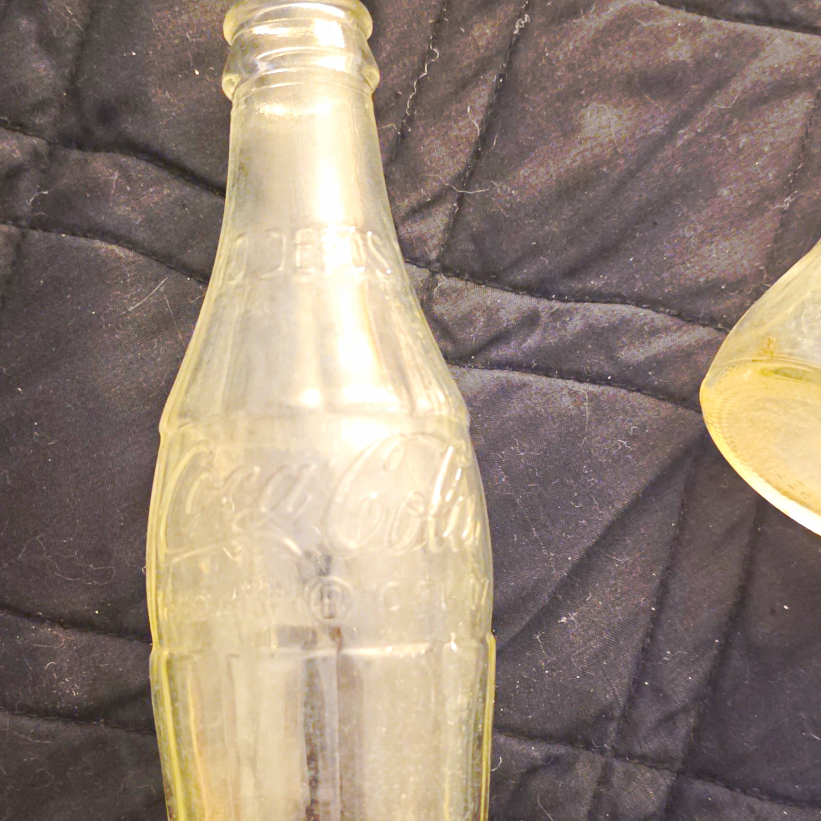 Coca-Cola 1970s Vintage Glass Bottle 10floz Raised Letters (Pre-owned) 