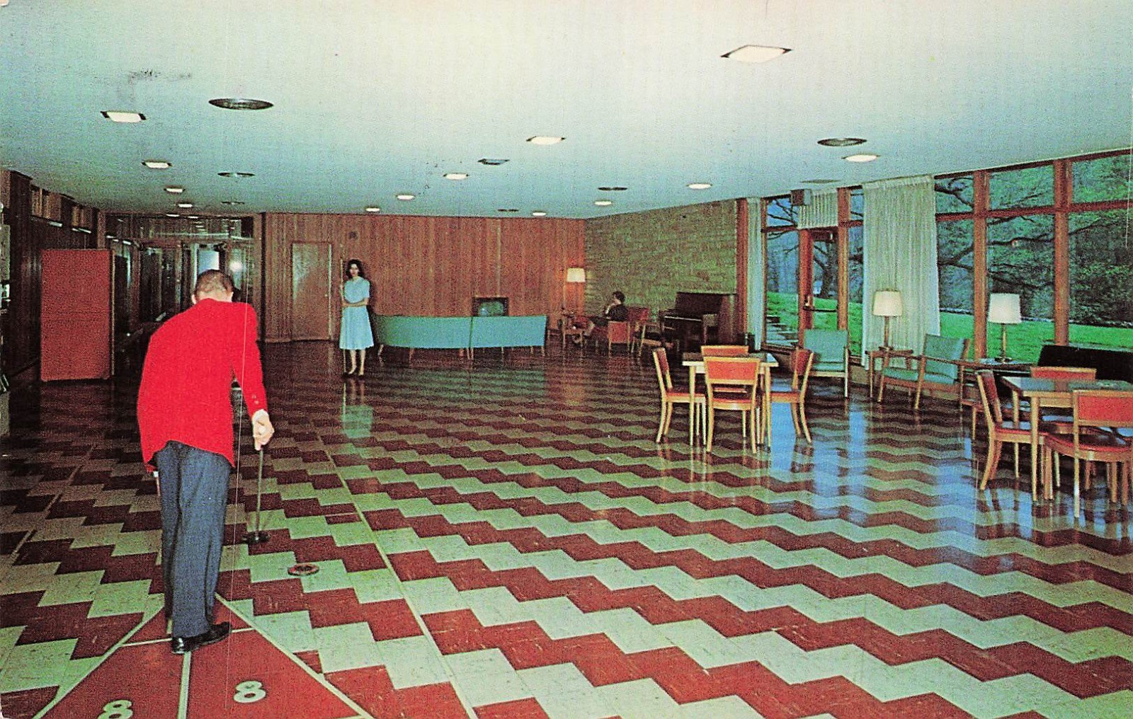 Mont Chateau Cheat Lake Morgantown WV Lodge Philippi West Virginia Postcard I70