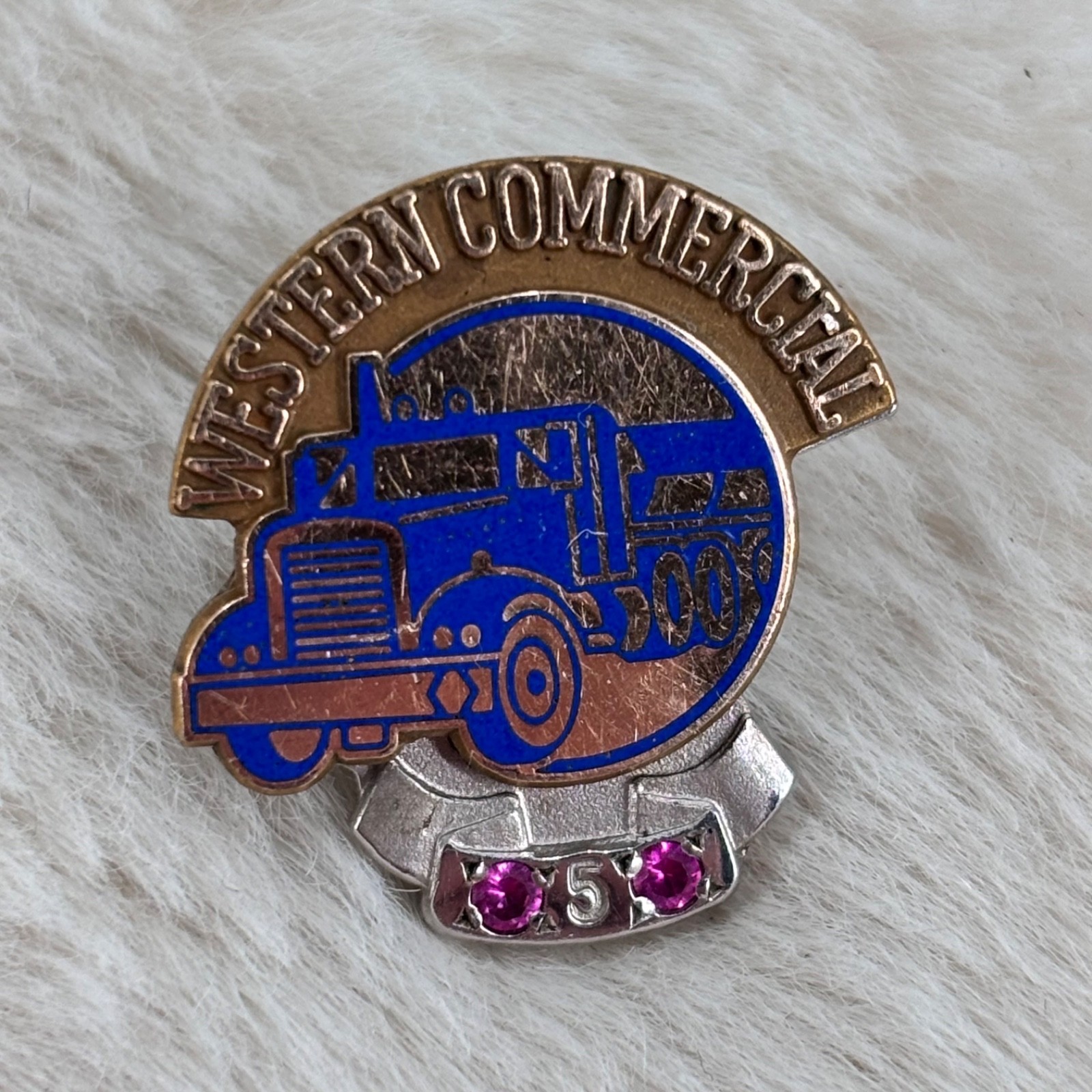 Vtg Western Commercial Trucks 5 Year Employee Service Award GF Pin Tie Tack Vtg Western Commercial Trucks 5 Year Employee Service Award GF Pin Tie Tack