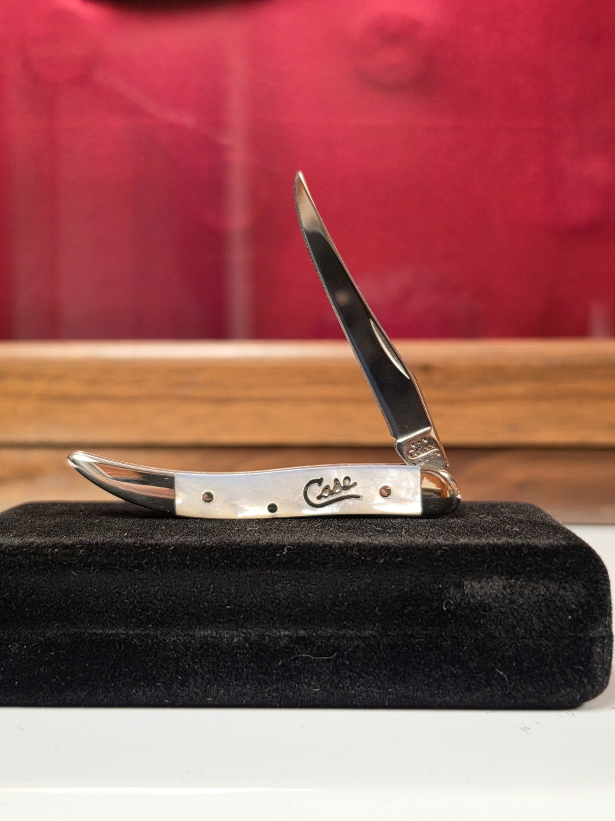 2002 Case Xx Pearl Silver Script Toothpick 66931