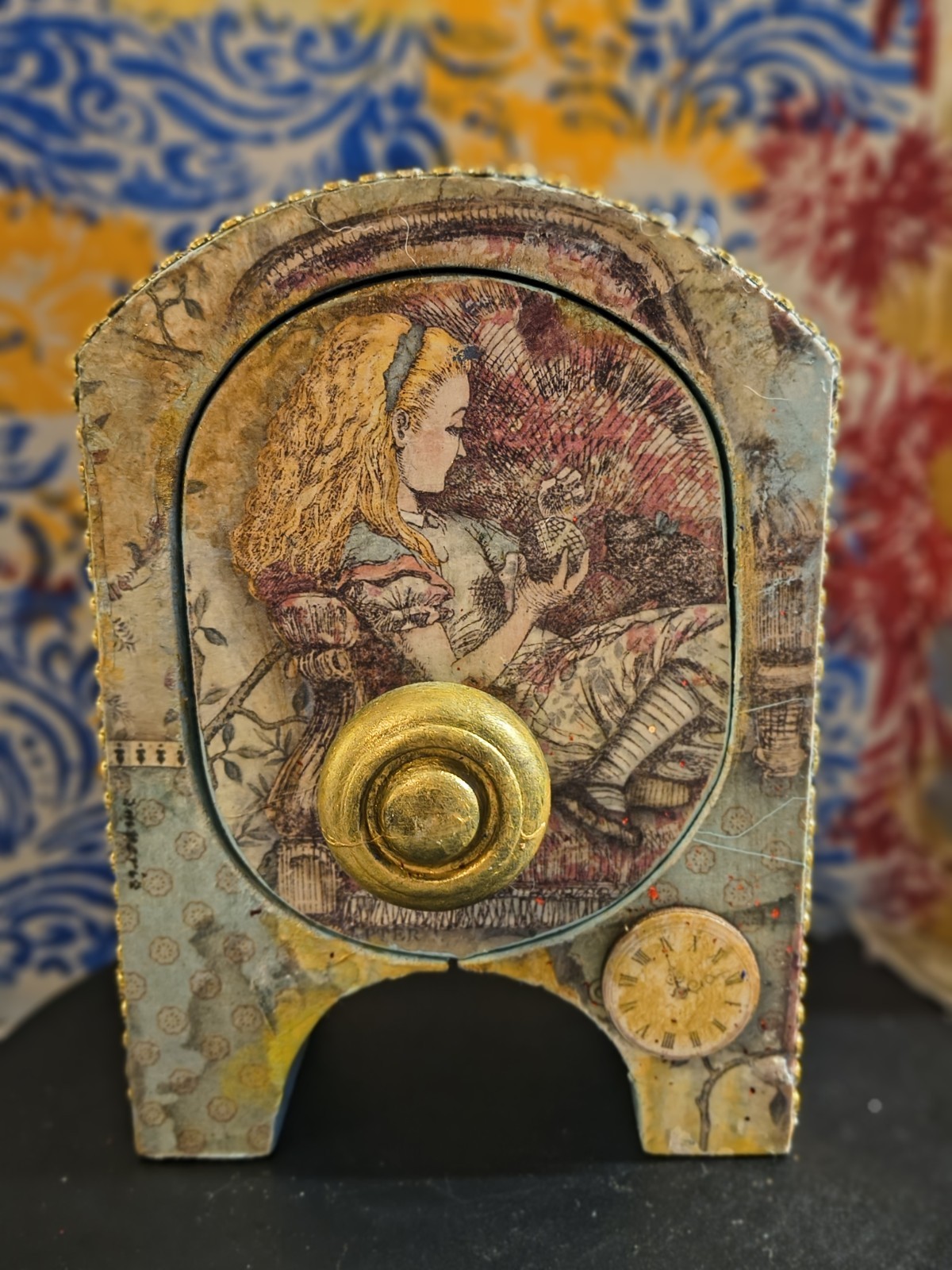 Alice In Wonderland Band Saw Box