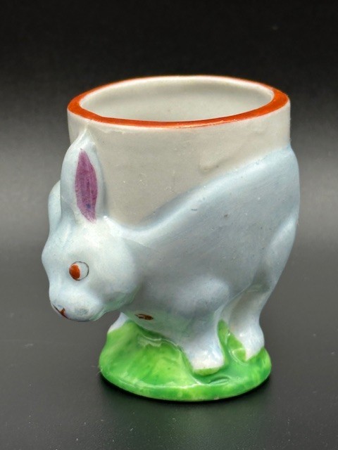 Vintage Kitschy Easter Bunny Rabbit Egg Cup / Toothpick Holder – Made in Japan Vintage Kitschy Easter Bunny Rabbit Egg Cup / Toothpick Holder – Made in Japan