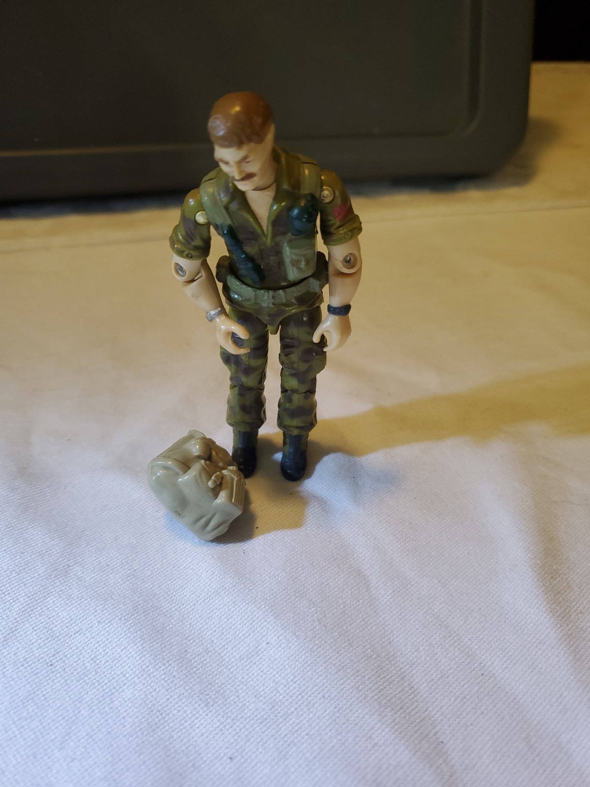 GI Joe  Arah 1985 Footloose V1 Action Figure Toy Hasbro 3.75 Backpack VTG
