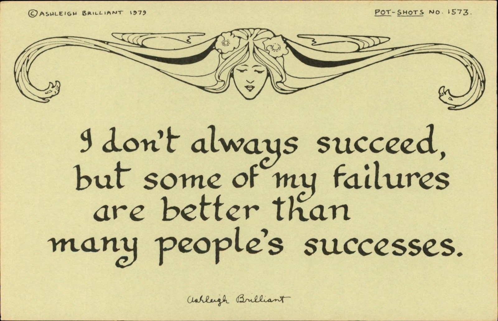 Ashleigh Brilliant\'s Pot-Shots, 1979 Postcard