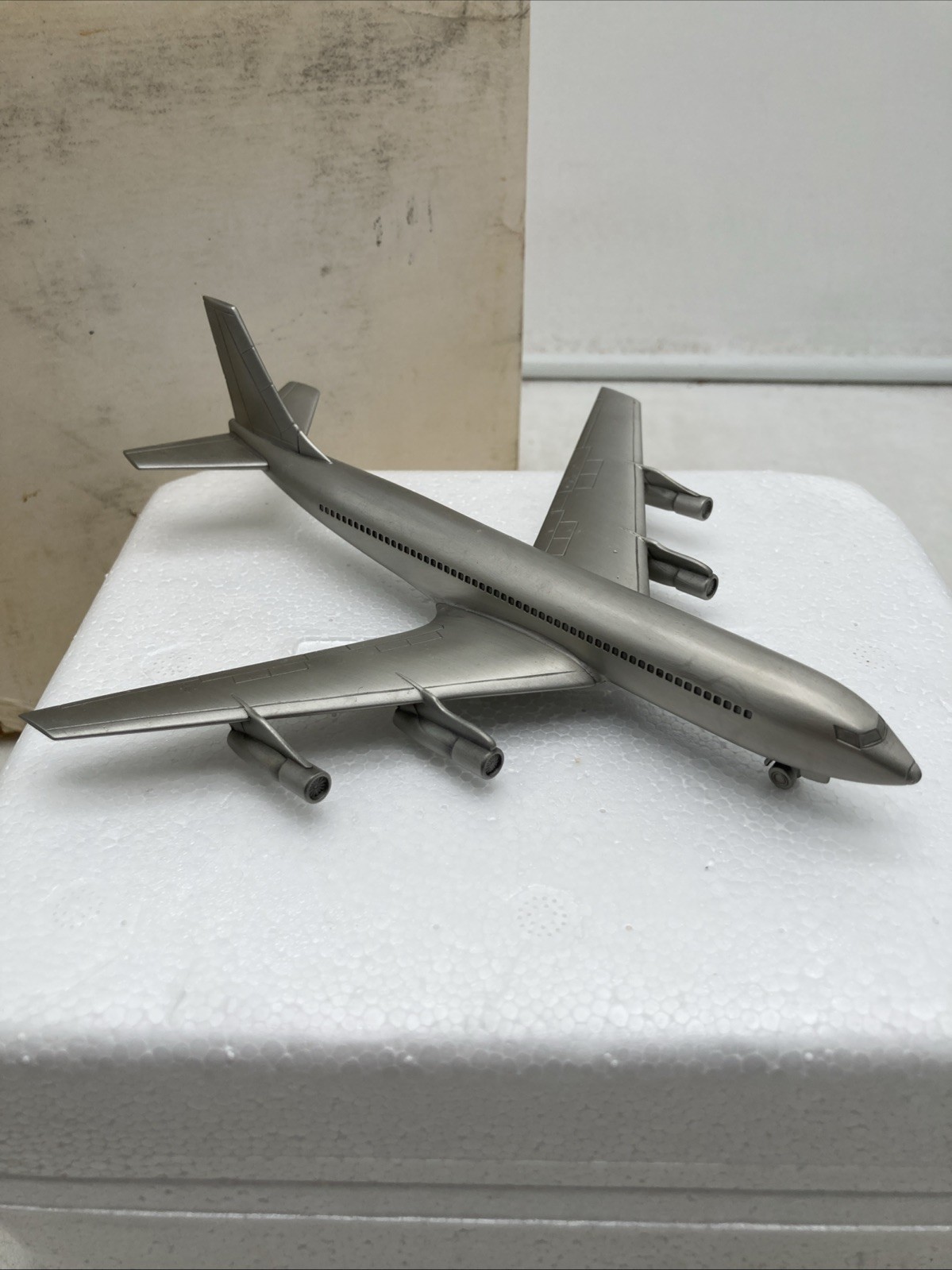 BOEING 707 Jet Airliner 1:247 Pewter Danbury Mint 1980s Great Aircraft of USA